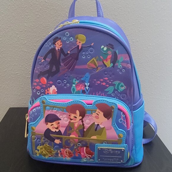 Loungefly Disney Bedknobs and Broomsticks Mini Backpack & Wallet - Picture 1 of 9